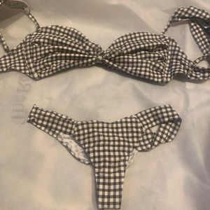 COPY - Montce black and white gingham top